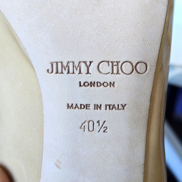 Jimmy Choo Gilbert Patent Leather Nude Pump. US size, EUR 40.5 - Picture 10 of 10